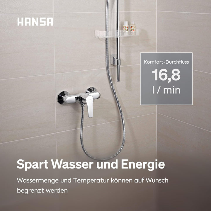 Hansa 51450163 Badewanne/Brause Mischbatterie für Wandaufbau HANSAPINTO | Armaturenkörper aus entzin