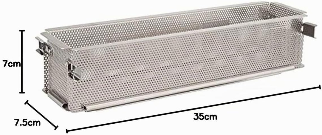 de Buyer - rechteckige aufklappbare Backform GEOFORME aus perforiertem Edelstahl -35x7x7,5 cm - 3210