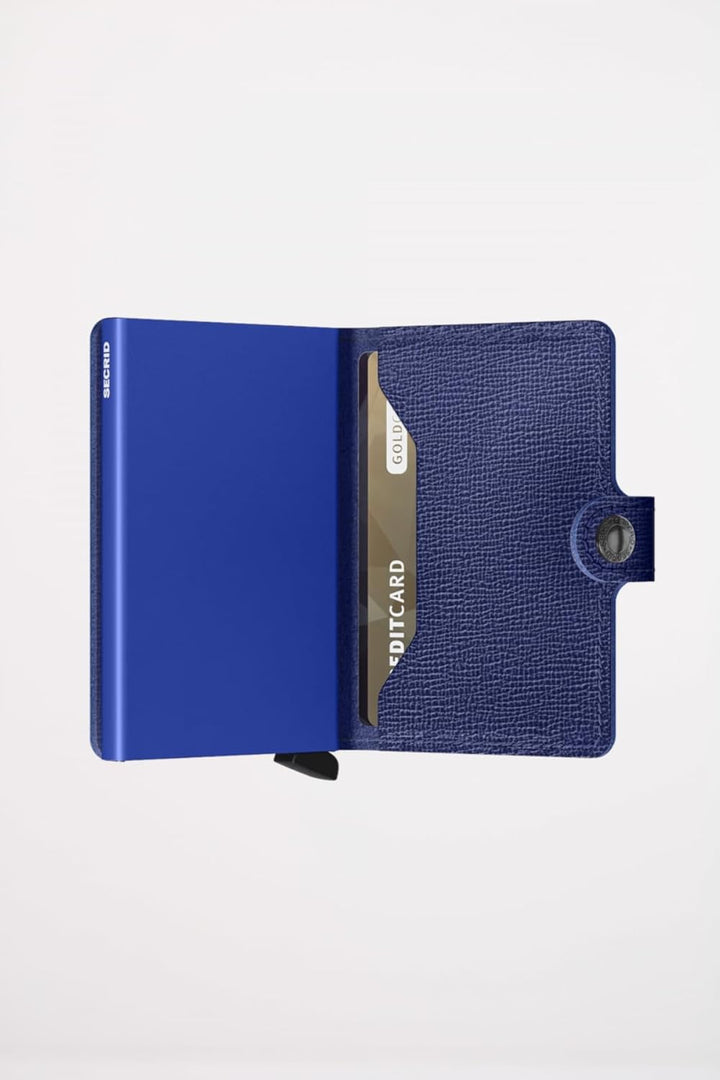 Secrid Miniwallet Crisple Cobalt, Unisex-Erwachsene Reisezubehör- Brieftasche, Cobalt, Talla Única -