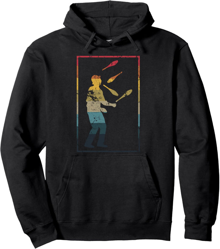 Juggler Juggling Clubs Pullover Hoodie
