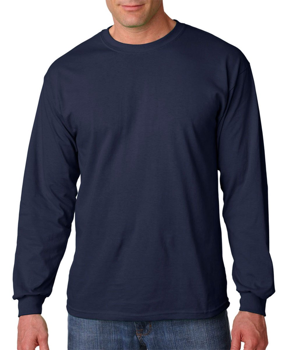 Gildan - Heavy Cotton 100% Cotton Long Sleeve T-Shirt 5400 Gr. 3XL, navy