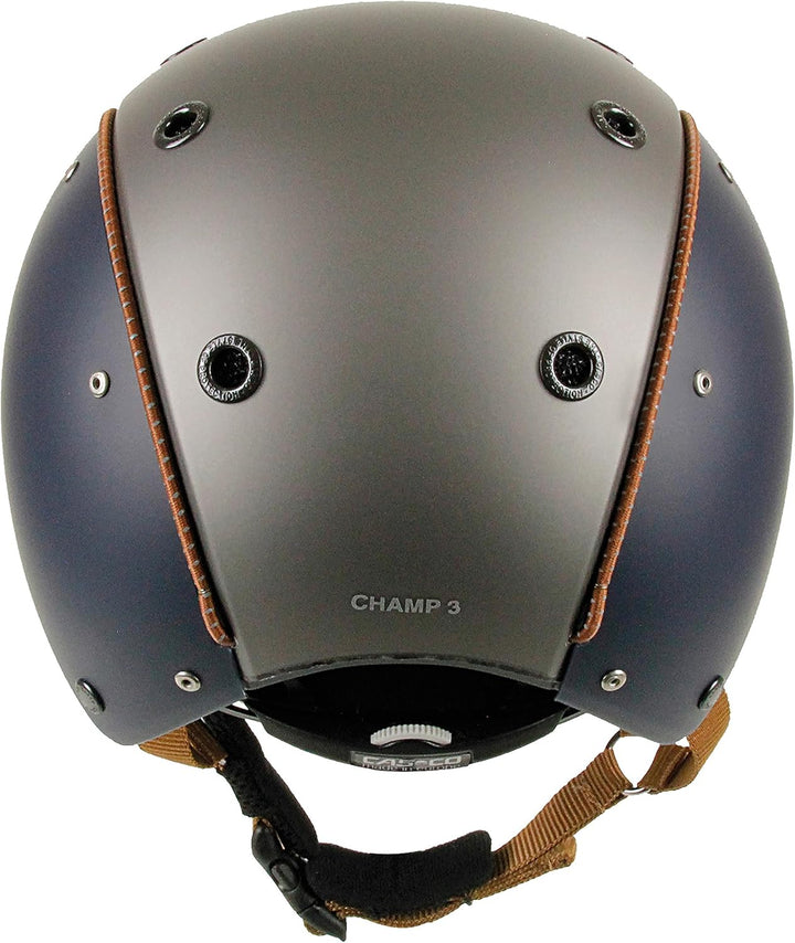 CASCO Reithelm Champ-3 blau/silber S 52-56cm, blau/silber S 52-56cm