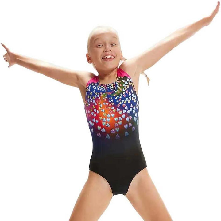 Speedo Digital Placement Splashback 5-6 Jahre 4738 Black/Punchy Pink/Blue Fl, 5-6 Jahre 4738 Black/P