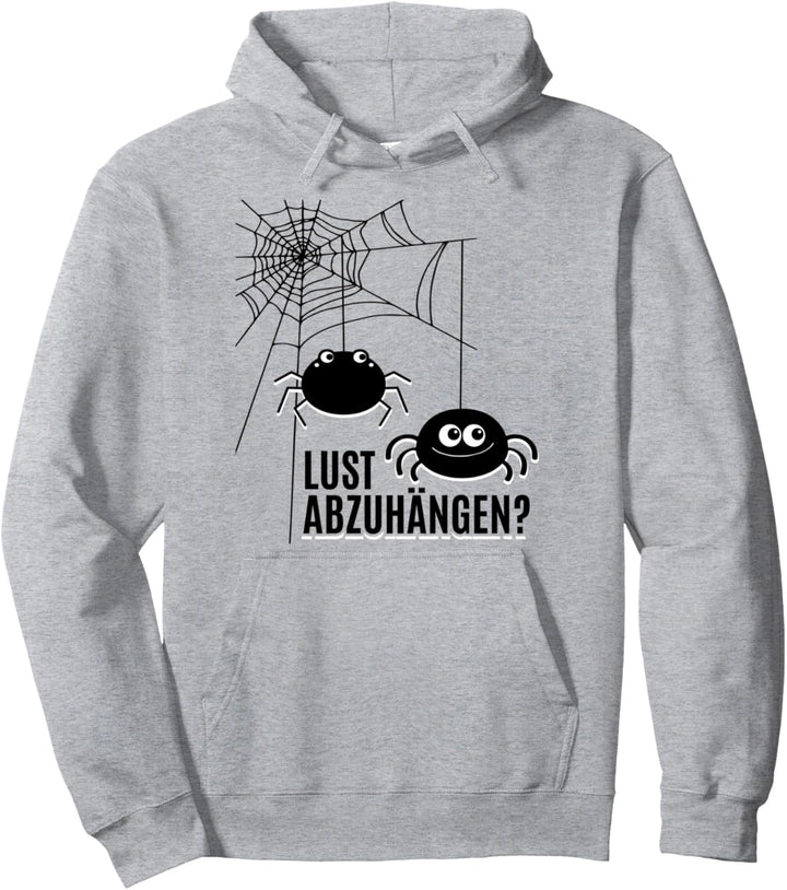 Halloween Fasching Spinne Lust Abzuhängen? Kinder Karneval Pullover Hoodie