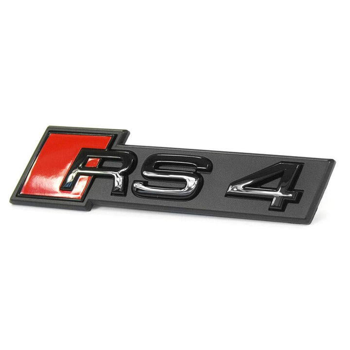Audi 8W0853736CT94 Schriftzug RS4 (B9) Kühlergrill Tuning Emblem Exclusive Blackline Black Edition L