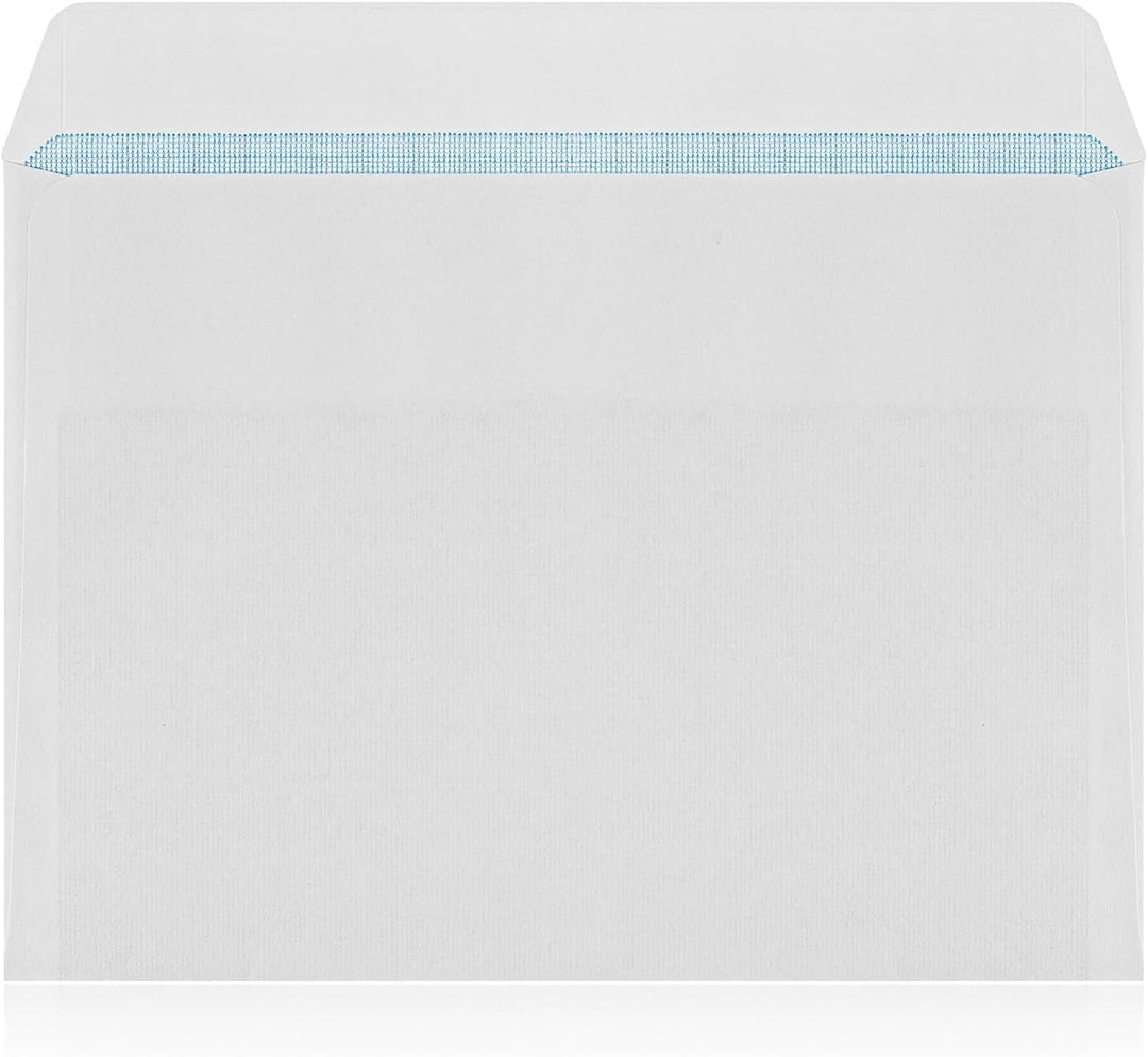1000 Briefumschläge C6 Weiss, haftklebend, ohne Fenster, 75g/m² | Diskreter Versand, blickdichter In