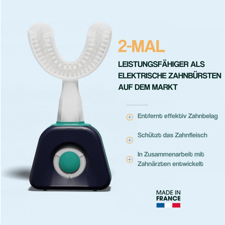 Y-Brush - Elektrische Zahnbürste - Y-Bürste - 3 Monate Laufzeit - NylonBlack Erwachsene 1 Unité (Lot