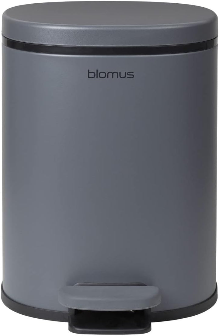 blomus -PARA- Treteimer aus pulverbeschichtetem Stahl, Satellite, 5L Fassungsvermögen, Smart-Close-S