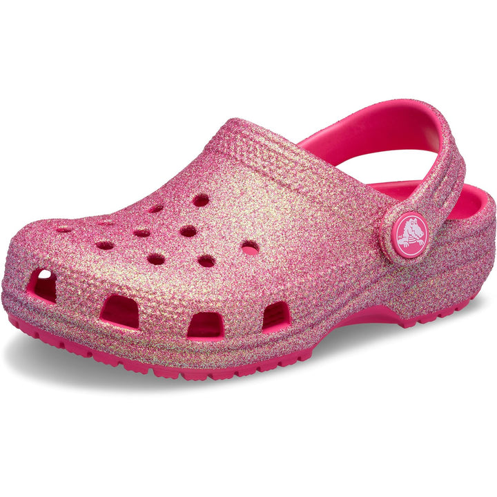 Crocs Unisex Kinder Classic Iridescent Glitter Clog K 19/20 EU Dragon Fruit, 19/20 EU Dragon Fruit
