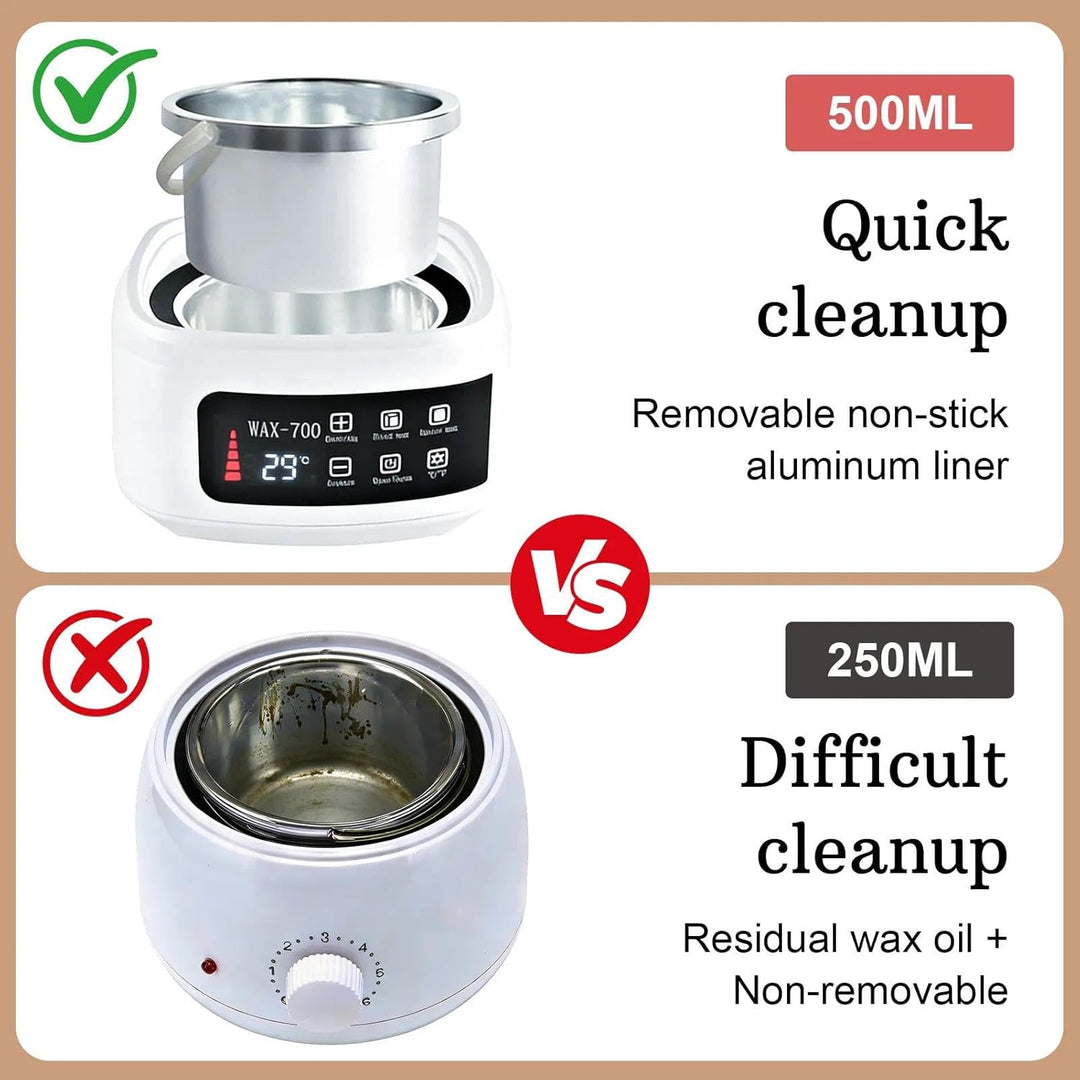 500ml Wachs-Heizung Elektrische Haarentfernung WaxMelt Maschine Automatische Temperaturregelung Eins