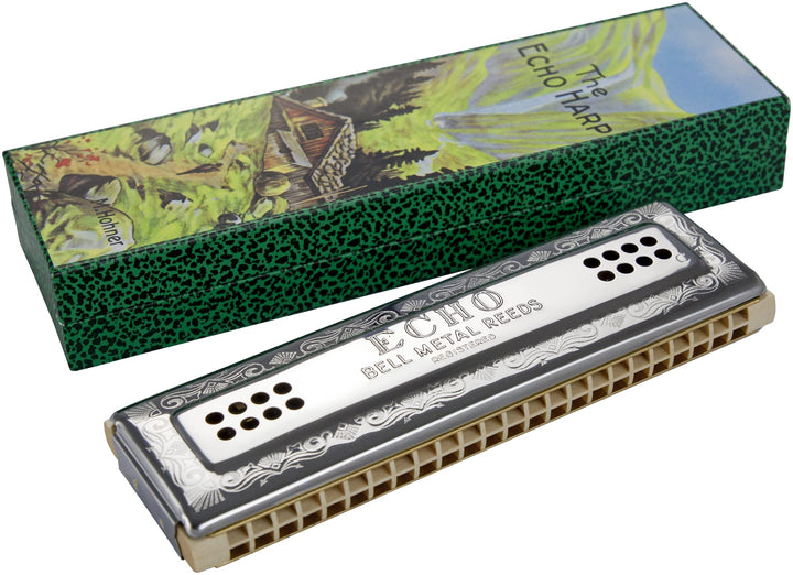 Hohner M569633 Echo Harp 96 C/G Mundharmonika Single, Single