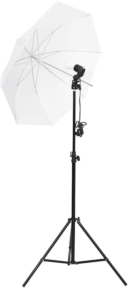vidaXL Fotostudio-Beleuchtung Set mit Stativen & Schirmen, Studiobeleuchtung Set, Softbox, Studioleu