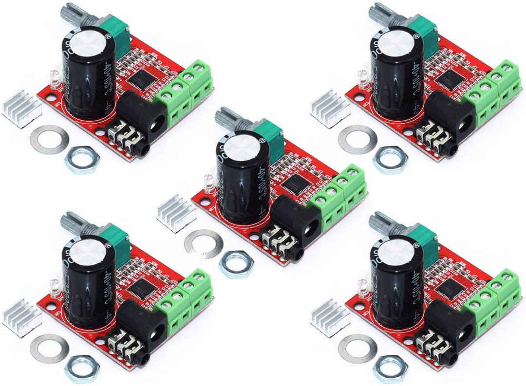 5pcs PAM8610 12V Mini Hi-Fi Audio Stereo Amplifier 2X10W Dual Channel D Class