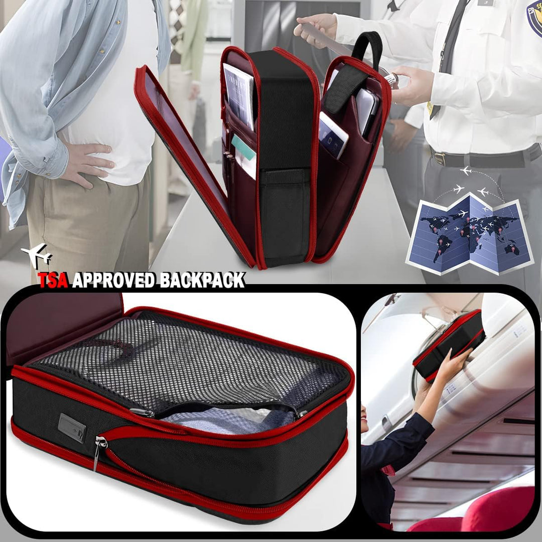ZINZ Schlanker Laptop Rucksack 15,6 Zoll mit Variabler Kapazität, Diebstahlsicherer Business Tagesru