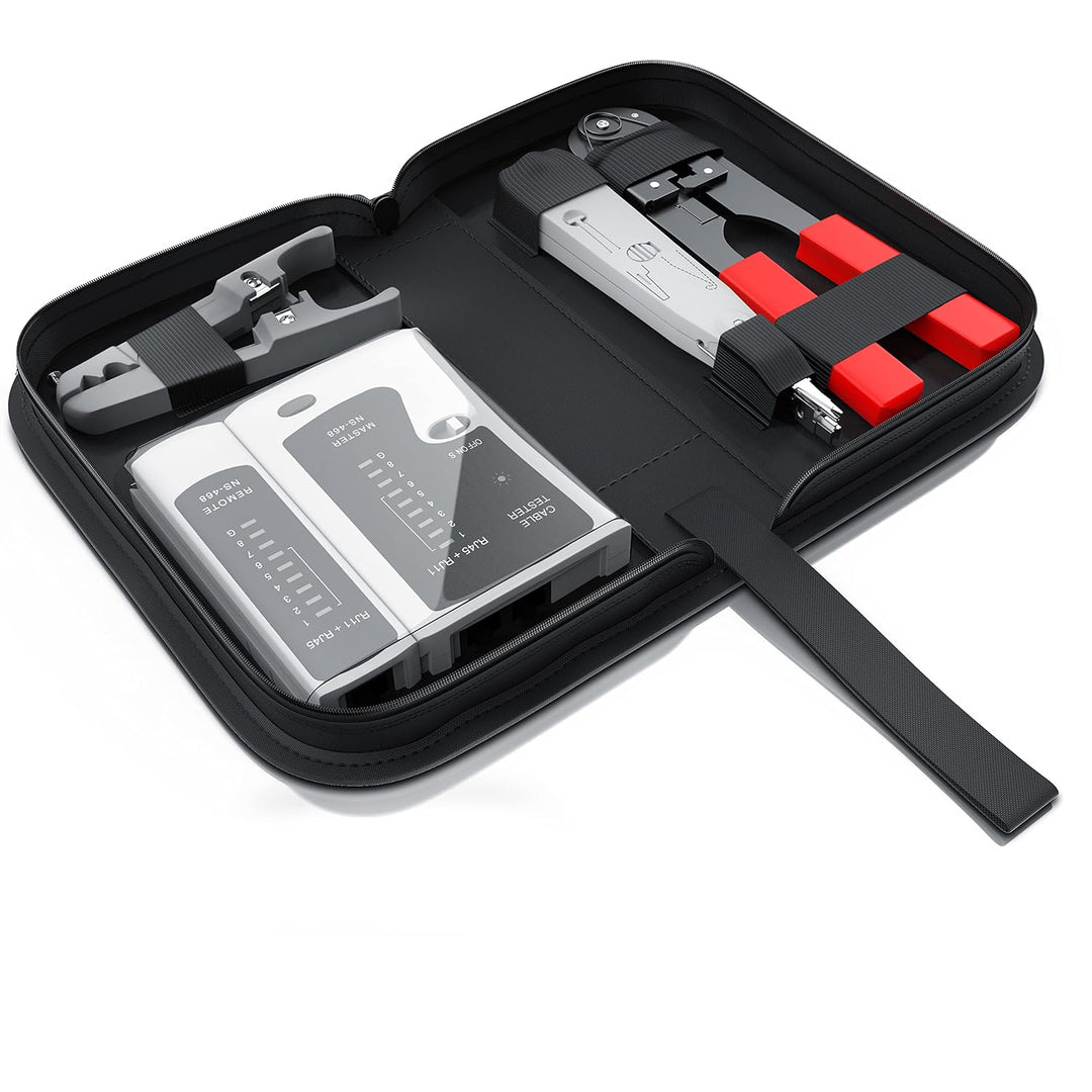 CSL - Netzwerk Kabeltester für RJ45 RJ11 Patchkabel Tester Leitungstester LAN Network Cable Tester Z