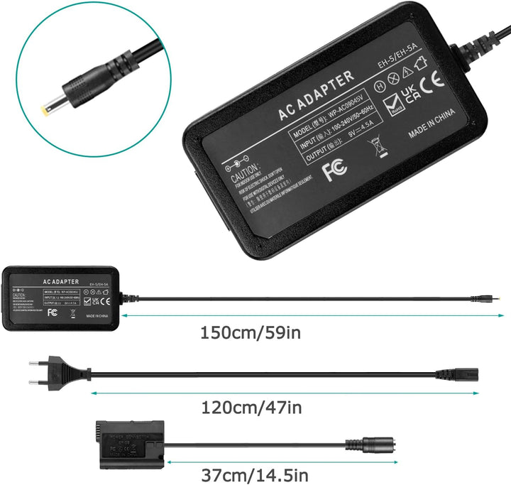 EH-5 Netzteil EP-5B DC-Koppler EN-EL15 Dummy-Akku für Nikon Z7 Z6 D7500 D7200 D7100 D7000 D850 D810
