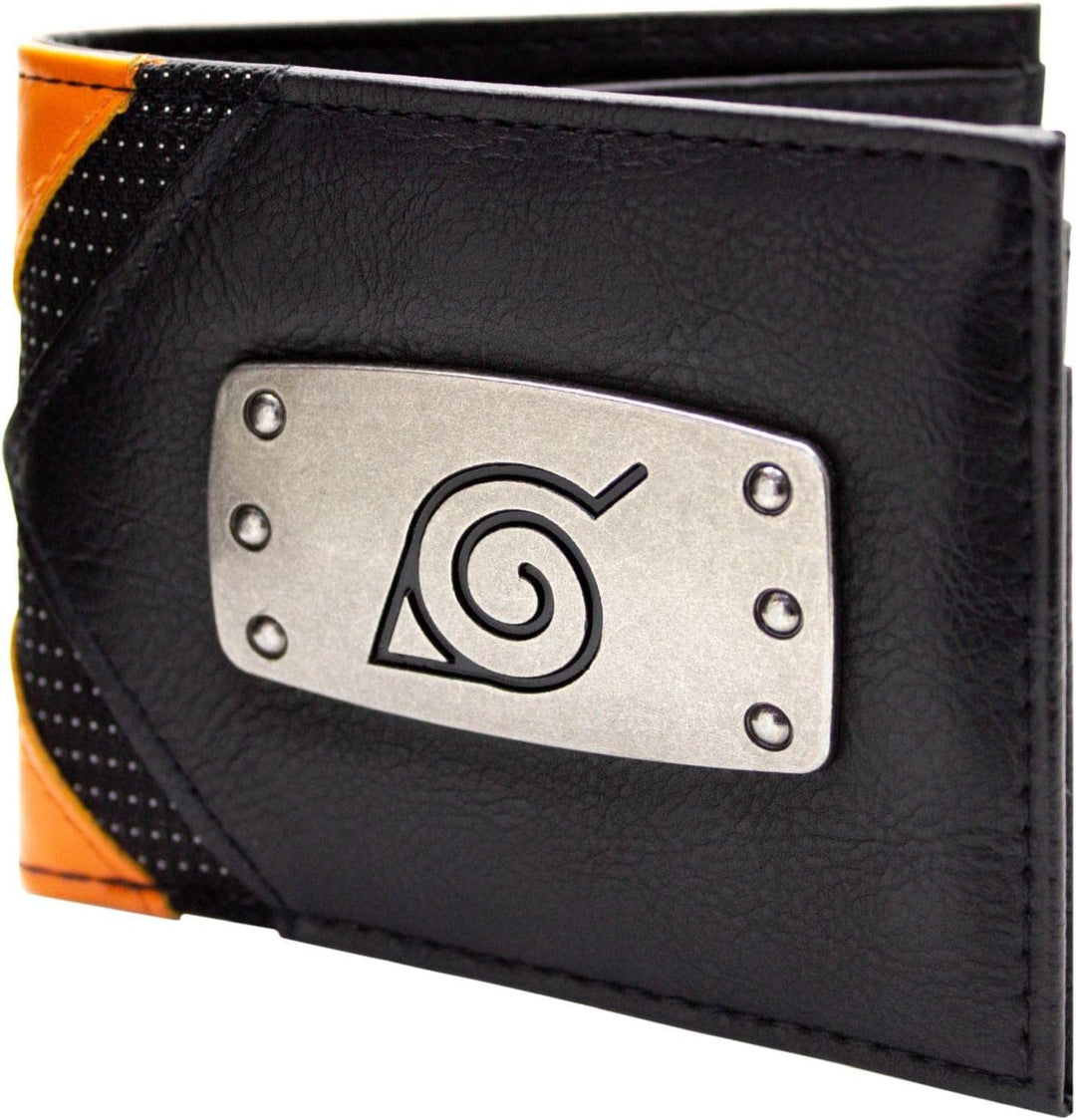 Shinobi Ninja Uzumaki Clan Hidden Leaf Wappen Konoha Geldbörse/Geldbeutel Zweifach ID & Kartenhalter