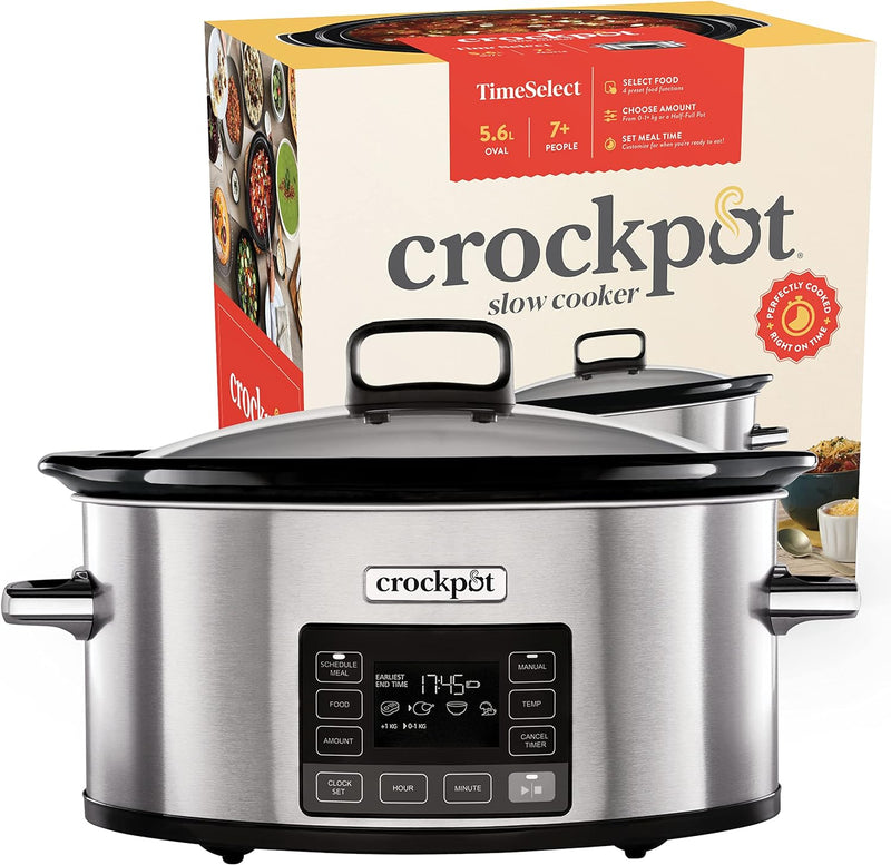 Crockpot TimeSelect digitaler Schongarer | mit programmierbarem Timer und digitaler Anzeige | 5,6 l