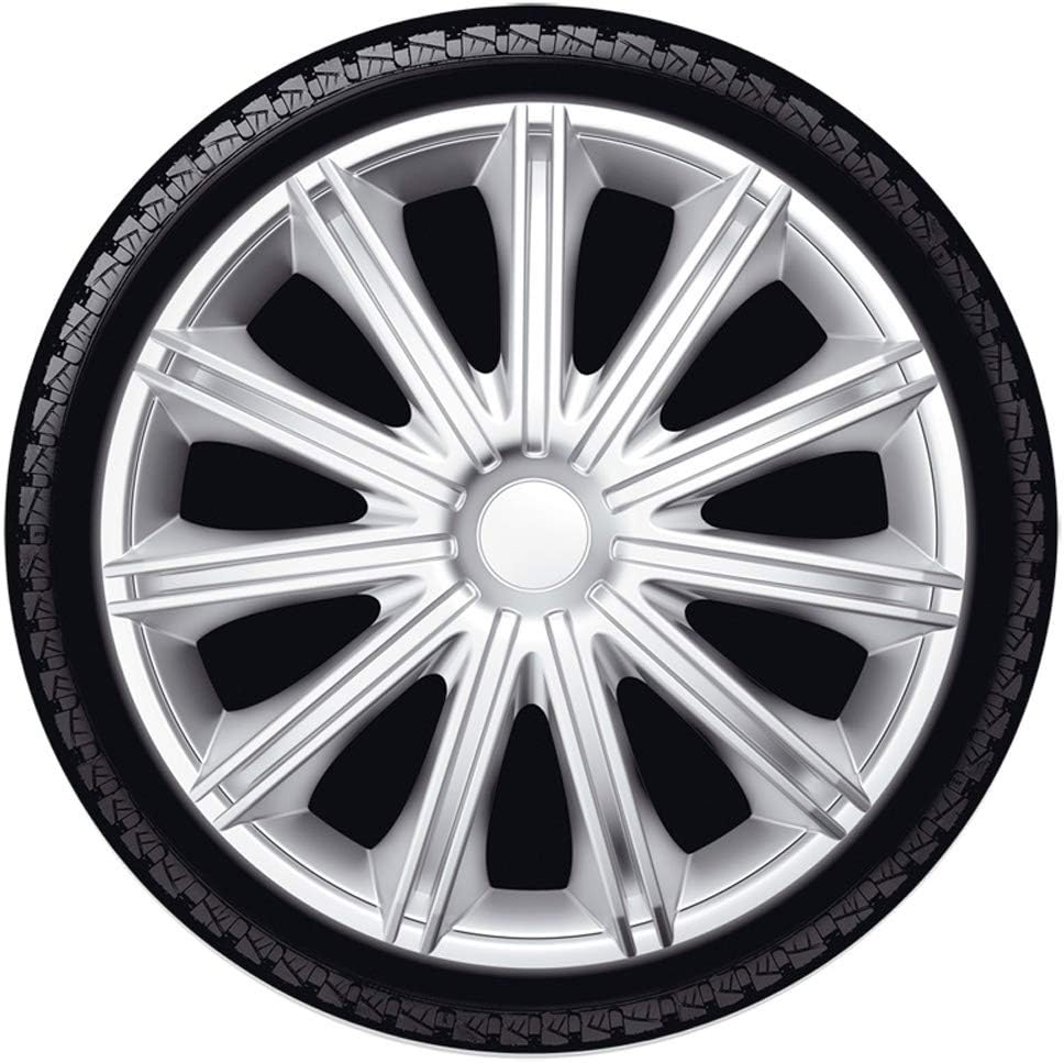 AUTO-STYLE Satz Radzierblenden Nero 17-Zoll Silber Silber 17-Zoll, Silber 17-Zoll