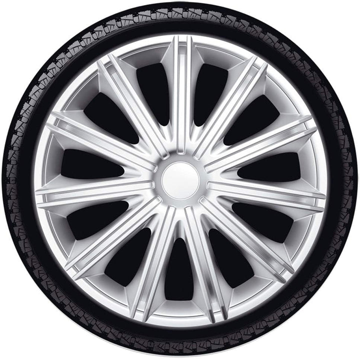 AUTO-STYLE Satz Radzierblenden Nero 17-Zoll Silber Silber 17-Zoll, Silber 17-Zoll