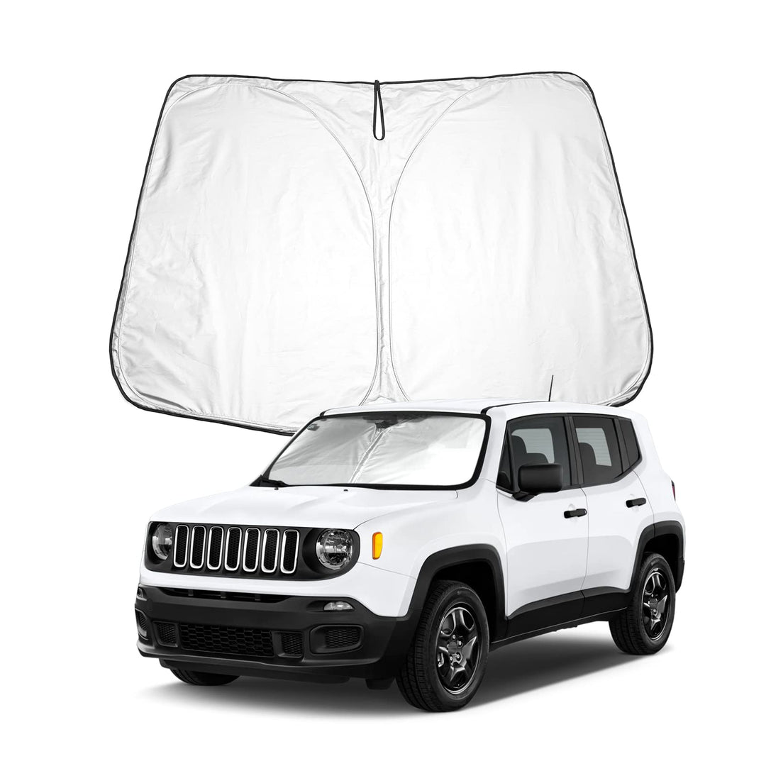 BIXUAN Sonnenschutz kompatibel mit Jeep Renegade BU 2015–2022 Windschutzscheibe für das Auto Frontsc