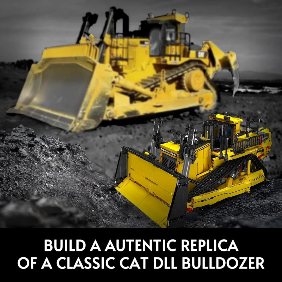 Mould King 15084 Technik Ferngesteuert Bulldozer für Erwachsene, 1508 Stück Bauspielzeug, 2.4 GHz RC