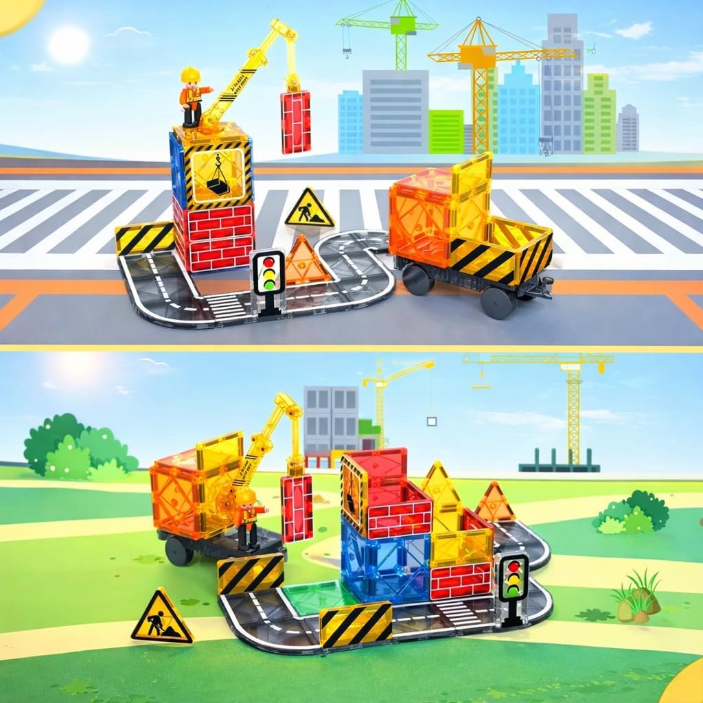 Wonder Toys Blocs magnétiques Classiques Les Jouets de Construction magnétiques Originaux Pour garço
