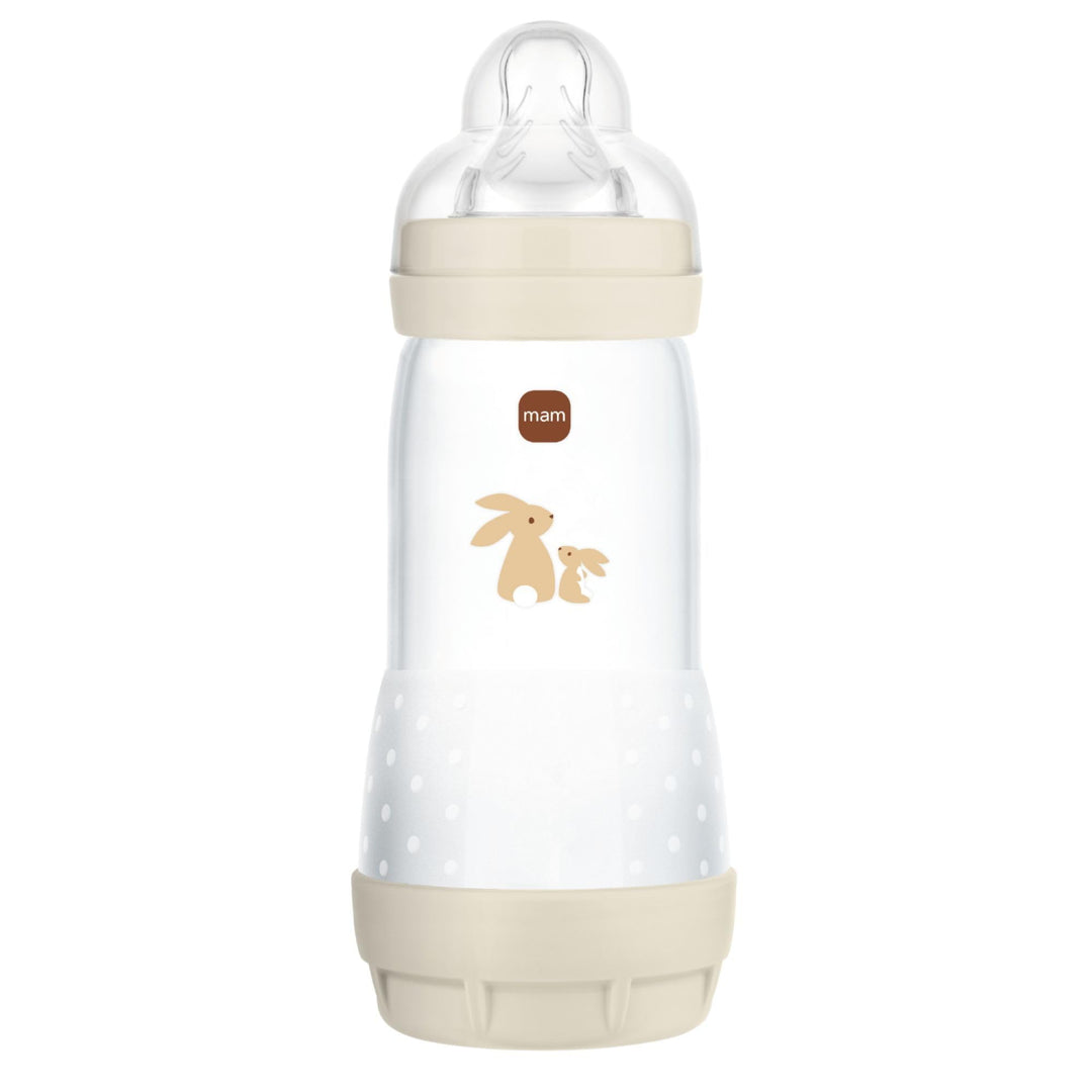 MAM - Easy Start Anti-Colic Flasche 4+ Monate, schneller Durchfluss (320 ml), Sand – Flasche zur Red