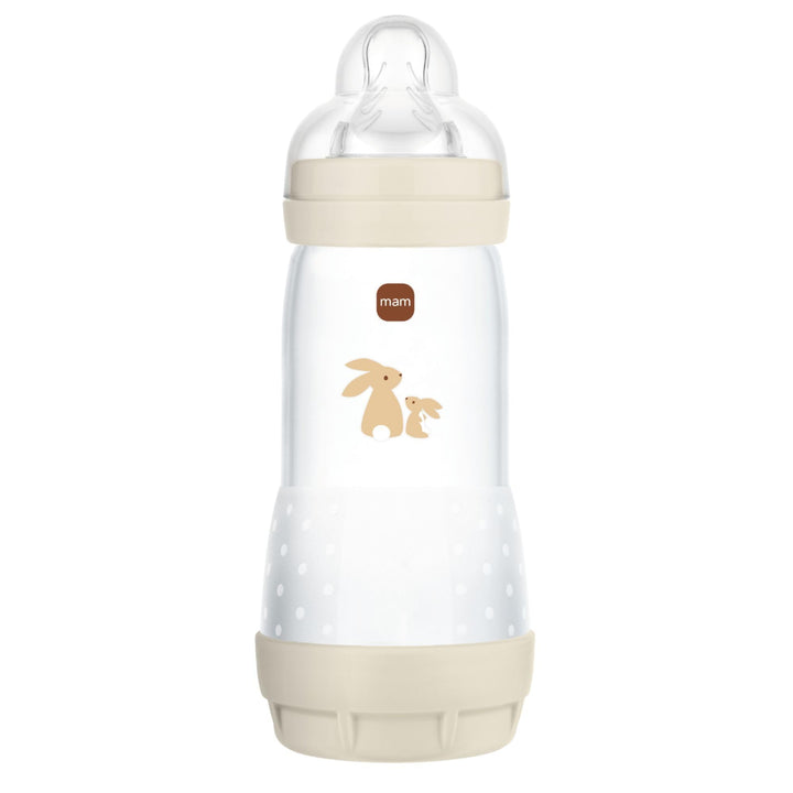 MAM - Easy Start Anti-Colic Flasche 4+ Monate, schneller Durchfluss (320 ml), Sand – Flasche zur Red