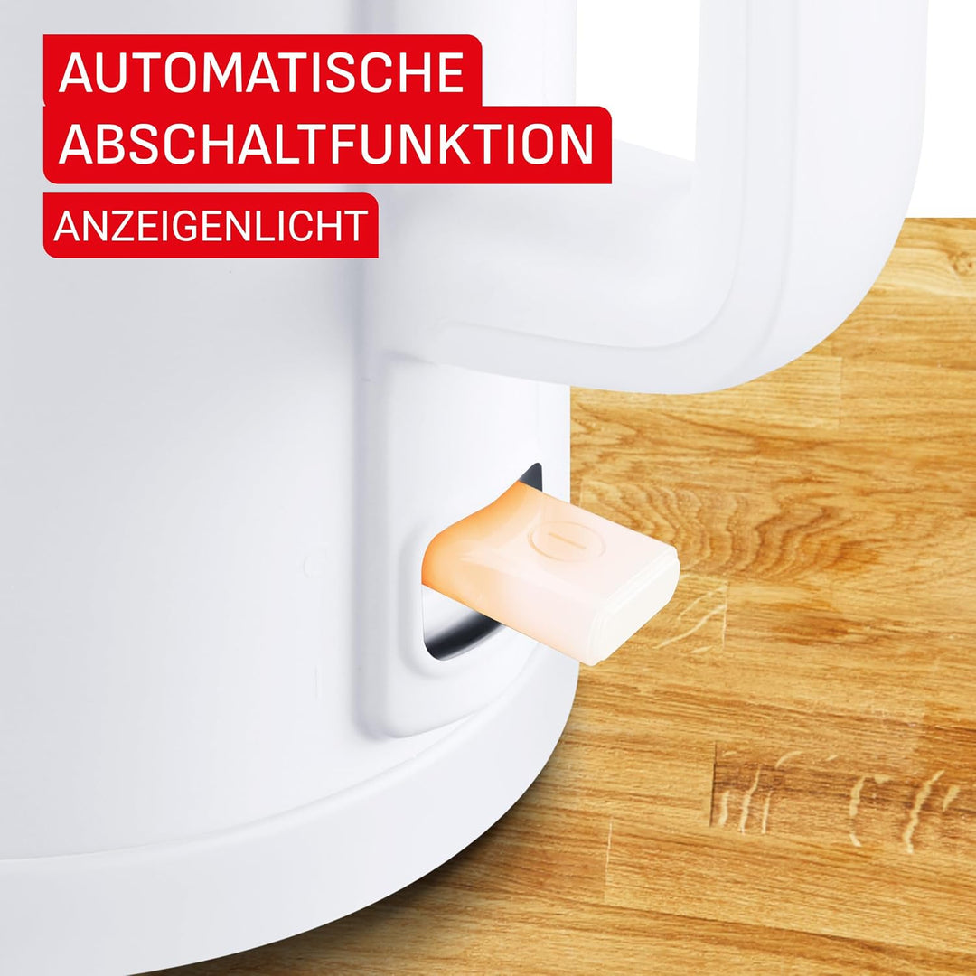Tefal Thermo Protect, Elektrischer Wasserkocher, Kaltstart, Herausnehmbarer Antikalkfilter, 1500 W,
