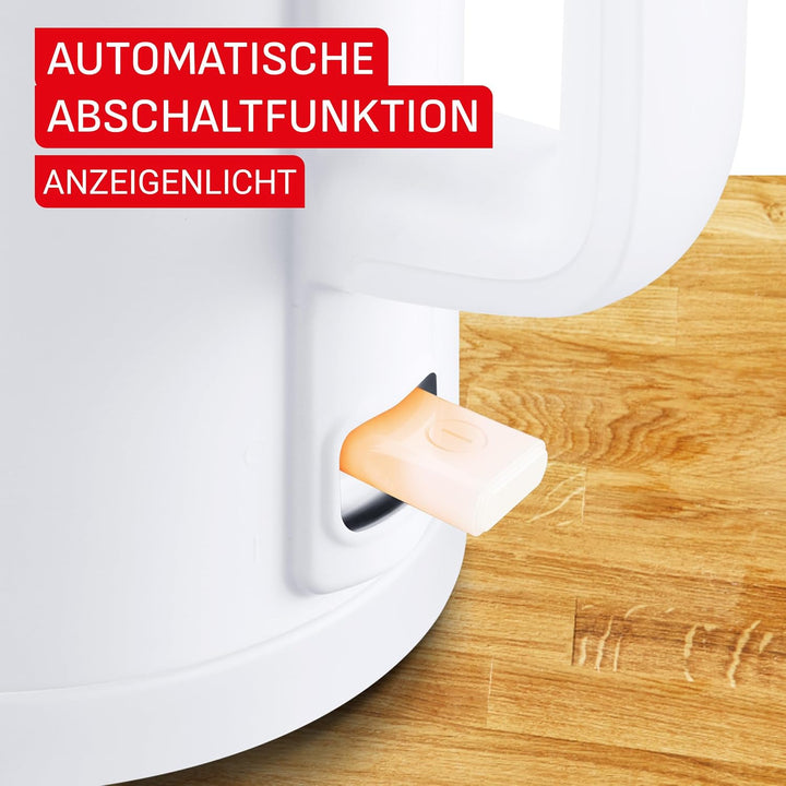 Tefal Thermo Protect, Elektrischer Wasserkocher, Kaltstart, Herausnehmbarer Antikalkfilter, 1500 W,