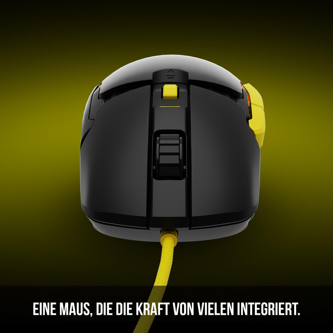 Modecom Volcano Jager Gaming Maus kabelgebunden mit RGB LED Beleuchtung & optischem Sensor | Ergonom