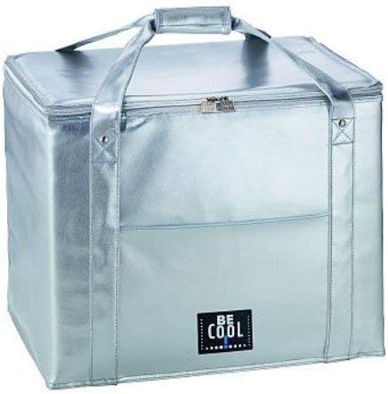 BE CooL Designkühltaschen T-142 Kühlbox, L, Silber