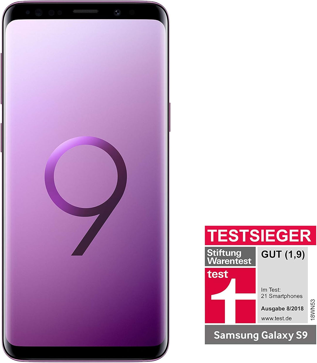 Samsung Galaxy S9 Smartphone Bundle (5,8 Zoll (14,7cm) 64GB interner Speicher, Dual SIM) + Samsung E