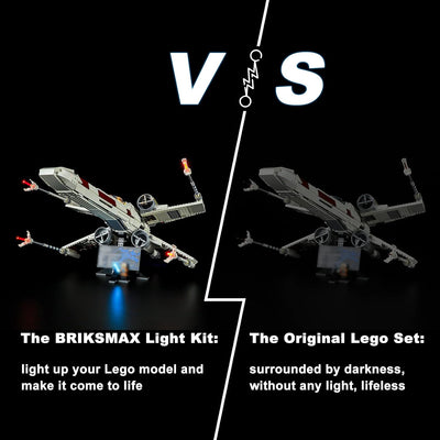 BRIKSMAX 75355 Led Licht für Lego X-Wing Starfighter - Compatible with Lego Star Wars Bausteinen Mod