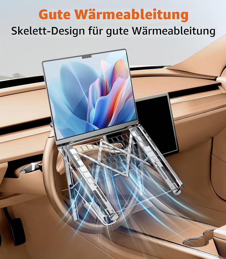 Auto-Laptophalterung, Lenkradablage, höhenverstellbar, Auto-Schreibtisch für Laptop, Computer, Table