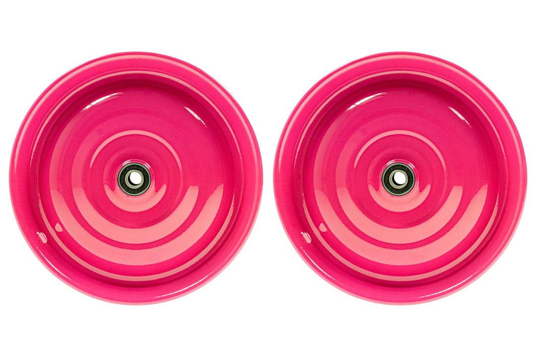 Scheibenrad Anhänger Handwagen Laufrad Rad Felge 12 1/2 Zoll Klaufix DDR (2 Stück Pink), 2 Stück Pin