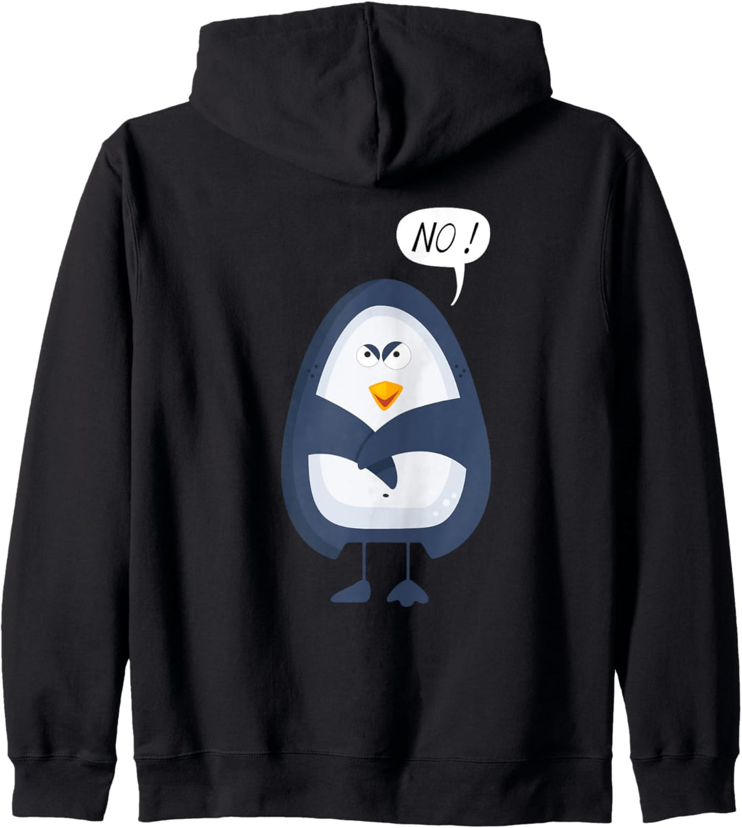 Nein Pinguin I No Fun | Kinder Junge Mädchen Kapuzenjacke