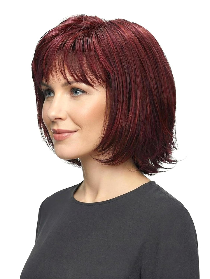 trendhair Perücke Maren aus hochwertigem Kunsthaar, wirkt wie Echthaar, in Auberginemix, Auberginemi
