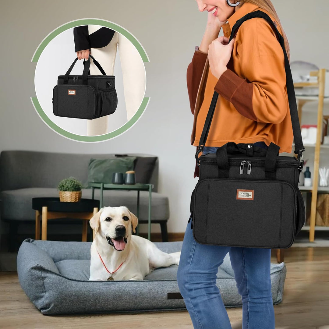CURMIO Hundepflegetasche, Haustierpflege Tasche, Organizer Tragetasche für Hundepflegezubehör, Hunde