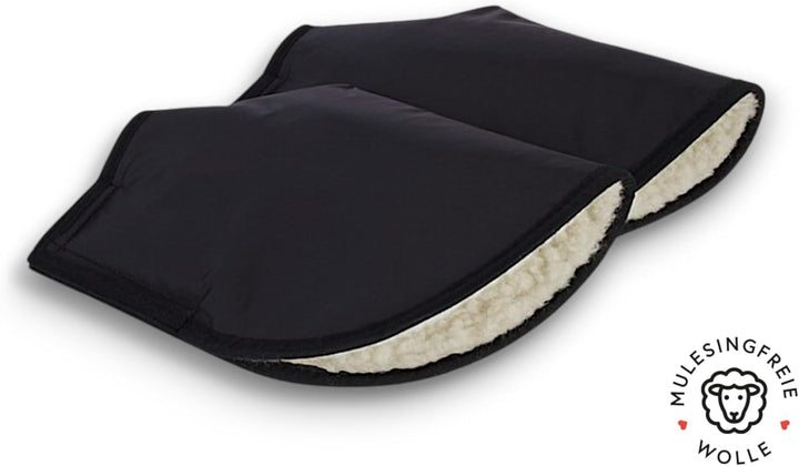 Rollator Handschuhe mit 100% Schurwolle, von FabaCare, Schurwollhandschuhe, extra warme Handwärmer,