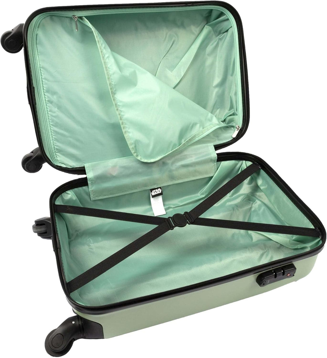 Undercover Kinder Hartschalen Trolley Handgepäck, 4 Rollen, 21 x 56 x 35 cm - 36 l, Motiv: The Child