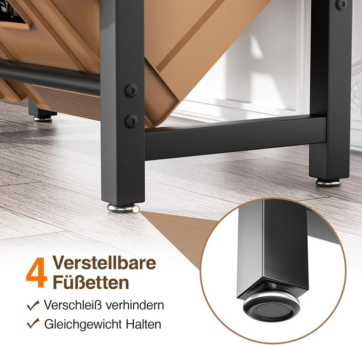 pickpiff 4 Kästen Getränkekistenregal mit Ablage - Schwarz Metall Getränkeregal, Stabil & Platzspare