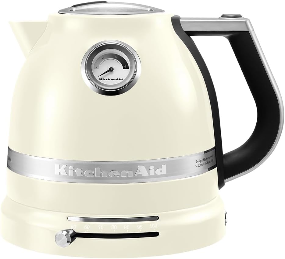 KitchenAid Wasserkocher mit Temperatureinstellung von 50 bis 100°C | Teekocher mit Kalkfilter 1,5L |