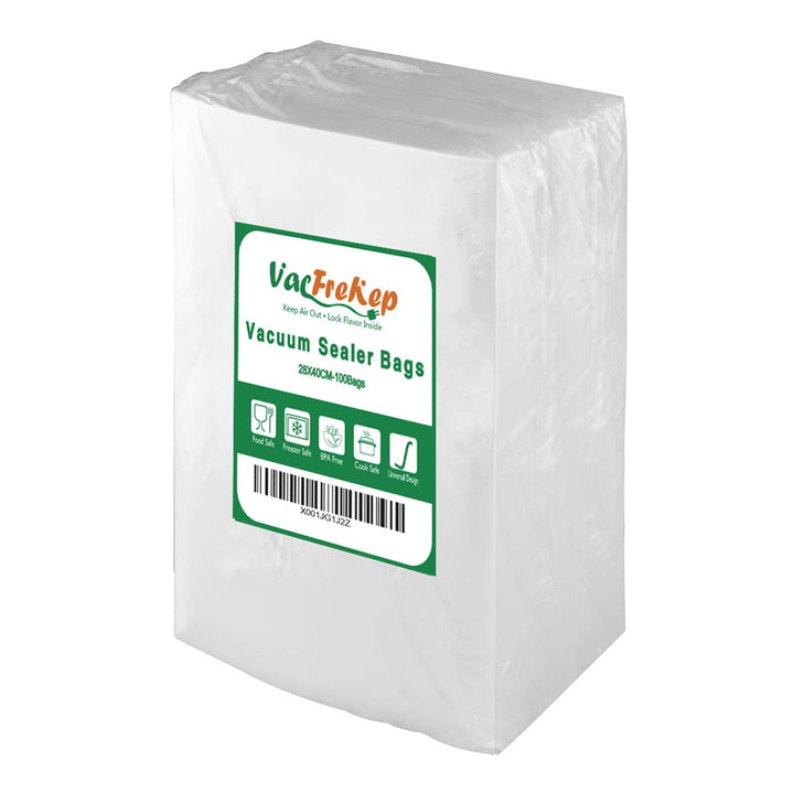 VacFreKep 100 Beutel 28x40cm Vakuumier Beutel Vakuumbeutel für Lebensmittel,BPA-Frei Sous Vide Vakuu