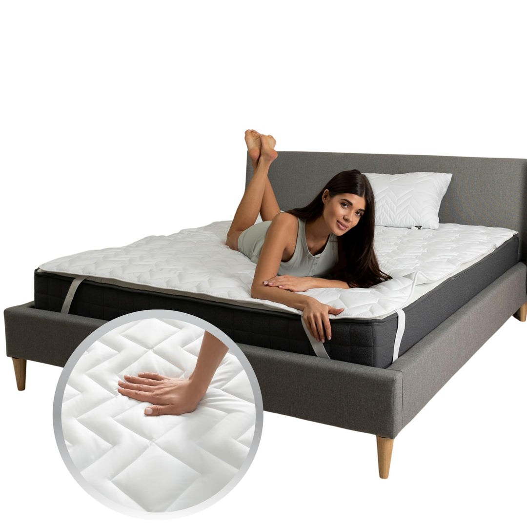 sei Design Matratzenschoner 90 x 200 atmungsaktiv - Luxuriöse Matratzenschutz Auflage - Extra Soft &amp;