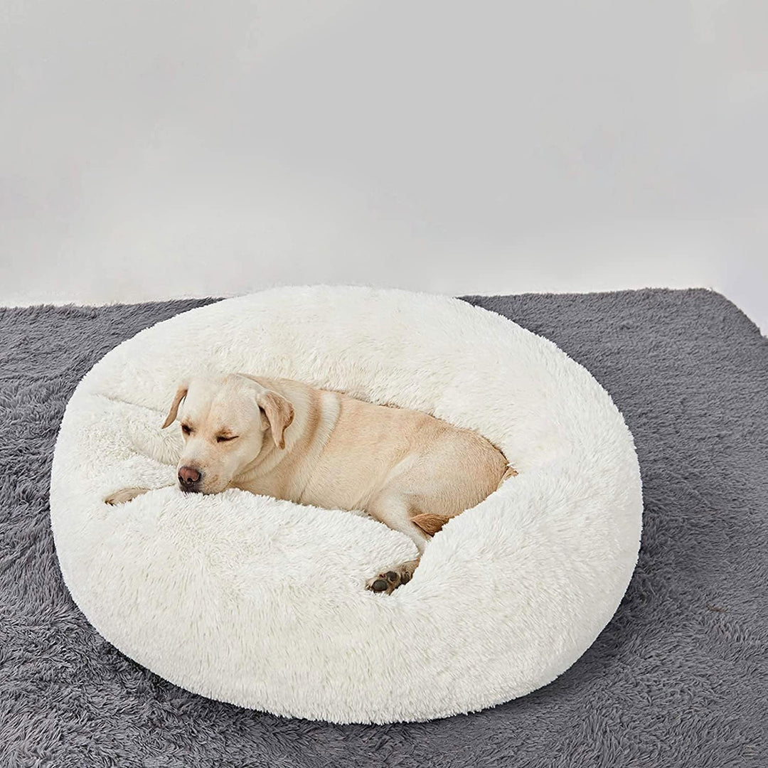 HACHIKITTY Calming Donut Cuddler Hundebett, Indoor-Welpenbett für grosse Hunde, 76,2 cm Large Round