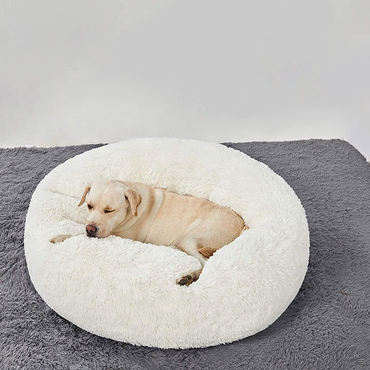 HACHIKITTY Calming Donut Cuddler Hundebett, Indoor-Welpenbett für grosse Hunde, 76,2 cm Large Round