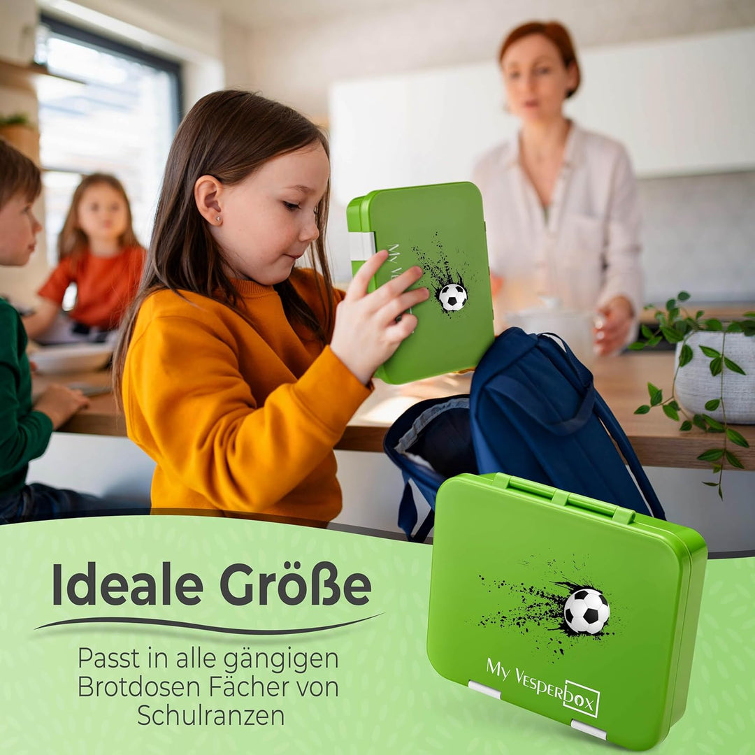My Vesperbox® Brotdose für Kinder mit Fächern [JIN] - Lunchbox mit Trennfächern - Bento Box - Jausen