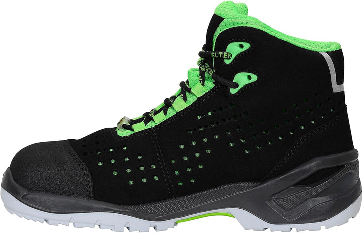 Elten Sicherheitsschnürstiefel "Impulse green Mid" ESD S1P, Grösse 45, 762551-45 45 EU, 45 EU